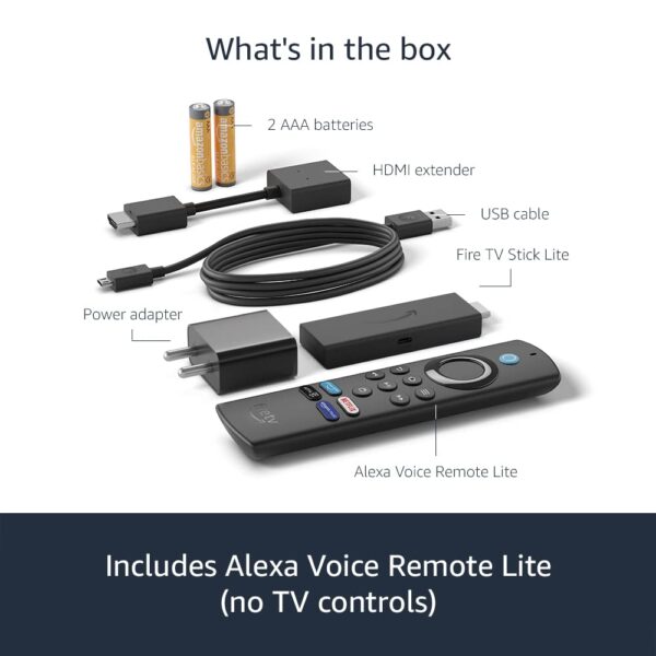 Amazon Fire TV Stick Lite with all-new Alexa Voice Remote Lite (no TV controls), HD streaming device | Now with App controls - Image 4